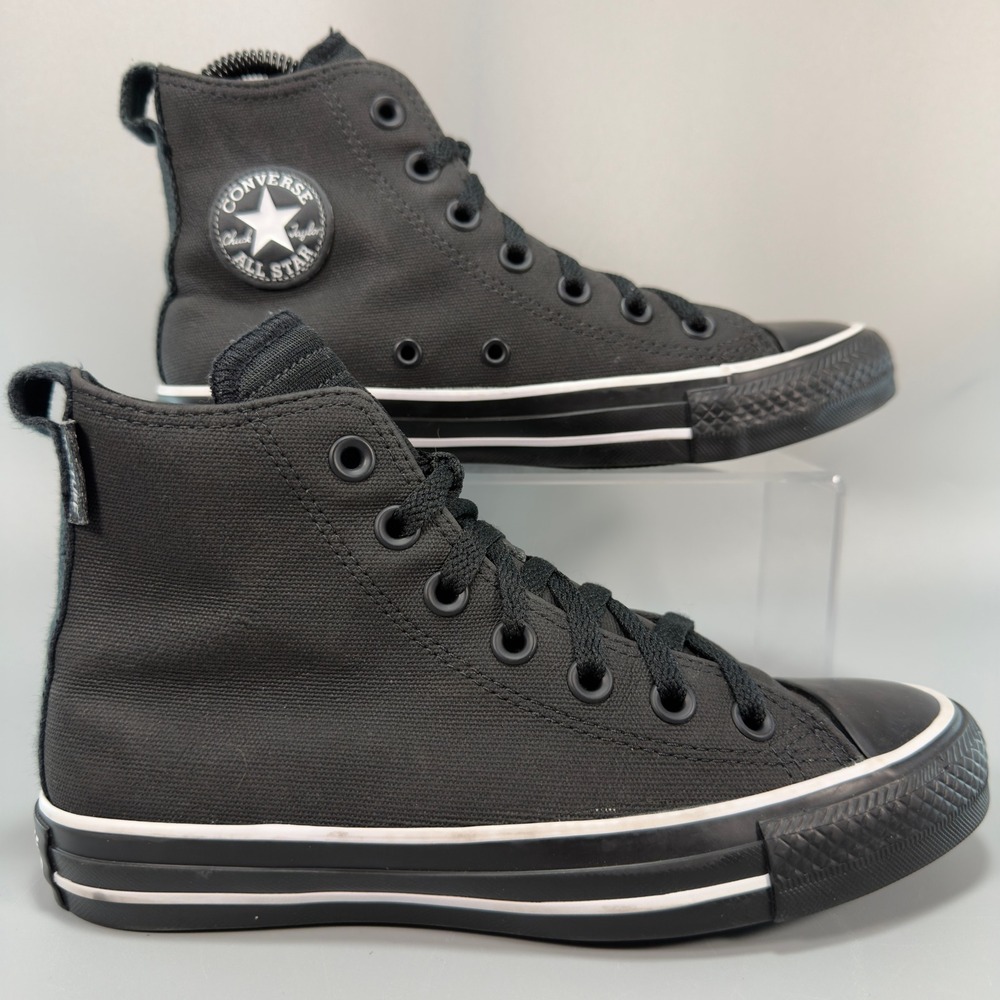 Converse Chuck Taylor All Star High Womens 6 Sneaker Utility Black Lace Shoe